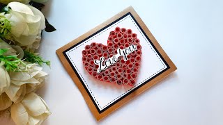 Beautiful Handmade Valentine's Day Card | Greeting Card for Valentine's Day | Tutorial