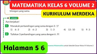 Matematika Kelas 6 Halaman 5 6 Volume 2 Kurikulum Merdeka Bab 11 Perbandingan dan Penerapannya