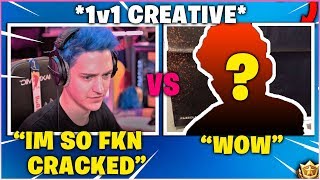 NINJA Finally Shows His Skill In 1v1 Creative Against Pro World Cup Qualifier!