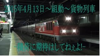 2015年4月13日～組動～貨物列車-積荷に期待はしてねぇよ!-