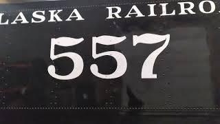 Alaska Railroad 557, Steam Locomotive Restoration Walk Around.