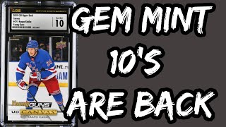 GEM MINT 10 NEW CSG SLAB HOCKEY CARD RETURN + REVEAL!! \u0026 Quick April Purchase Recap!