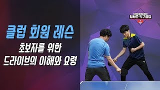 [황세준 탁구클럽] #초보자를 위한 드라이브의 이해와 요령