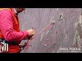 Building a Climbing belay with the rope to 2 anchor points