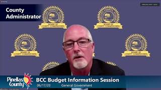 Board of County Commissioners Budget Information Session 6/17/20