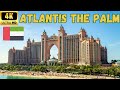 【4K】Atlantis The Palm with Lounge - Walking, Room Tour & Atlantis Aquaventure - 60 fps