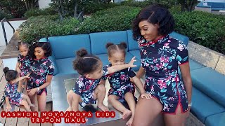 MY TWINS ARE BOOKED AND BUSY | NOVA KIDS BY FASHION NOVA HAUL !