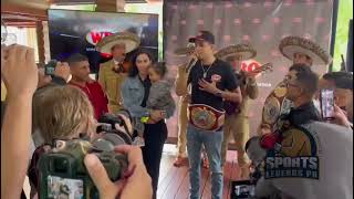 AL RITMO DEL MARIACHI CELEBRA EL RECIÉN CORONADO CAMPEÓN MUNDIAL RAFAEL ESPINOZA #boxing #mexico