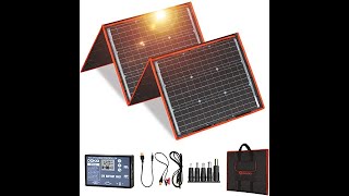 Review DOKIO 160 Watt 18 Volts Portable Solar Panel Kit