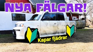 Toyota bb - Kapar fjädrar \u0026 nya fälgar