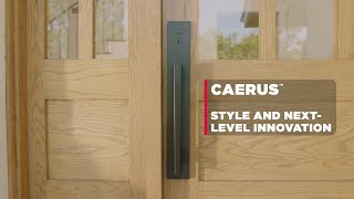 Transform your front door with Kwikset® Caerus™ Handleset | Bold Style and Next-level Innovation