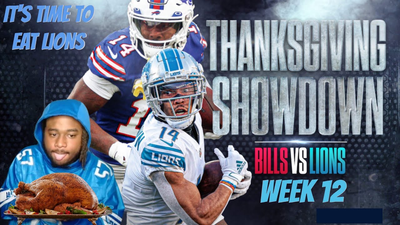 Buffalo Bills Vs. Detroit Lions | 2022 Week 12 Game Highlights Reaction ...