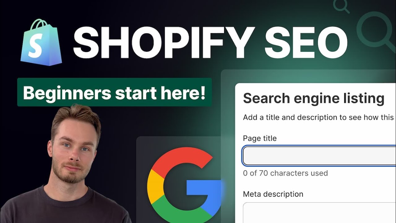 Shopify Seo Optimization For Beginners Practical Walkthrough Youtube