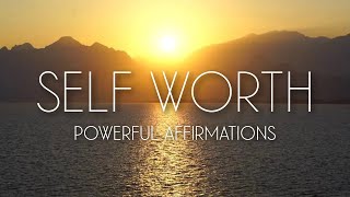 I AM WORTHY Affirmations for Self Worth, Self Love \u0026 Confidence in Relationships \u0026 at Work