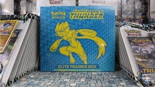 Pokemon TCG: Sun \u0026 Moon Lost Thunder Zeraora Elite Trainer Box Opening