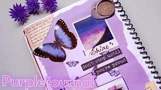 purple journal 💜 #scrapbooking #journal