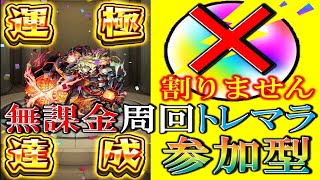 【🔴 モンストLIVE】《トレノバマラソン》オーブを割らずに無課金周回中\