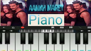 Aankh Marey(Simmba), Mika Singh, Neha Kakkar, Piano Tutorial Cover