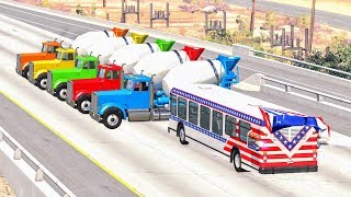 Crazy Bus Crashes & Jumps #1 - BeamNG Drive