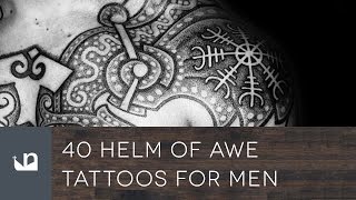 40 Helm Of Awe Tattoos For Men