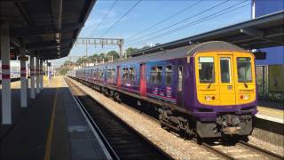 Trains at The Luton railway station.