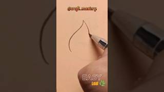 So Fun: Try it! Let's Draw Easy Leaf #art #drawing #easy #fun #howto #arte #youtubeshorts #tiktok