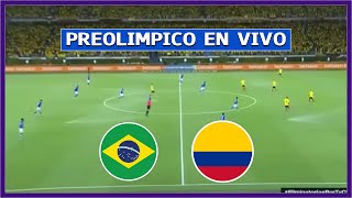 🔴 BRASIL vs COLOMBIA EN VIVO ⚽ PREOLIMPICO SUB 23 | LA SECTA DEPORTIVA