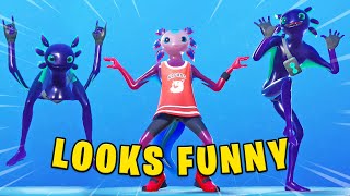 Fortnite Axo Skin Looks Funny With These Dances \u0026 Emotes!