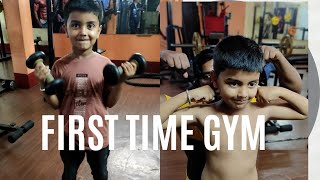 First time gym at my little brother (Full enjoy)