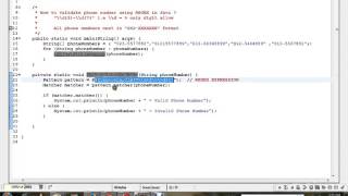 HOW TO VALIDATE PHONE NUMBER USING REGEX IN JAVA