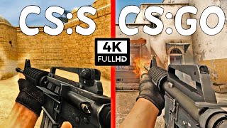 CS:GO vs. CS:S - All Weapons Comparison