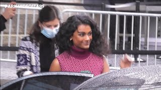 Simone Ashley ( Sex Education, Bridgerton 2 ) @ Paris 5 october 2021 Fashion Week show Chanel