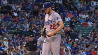 LAD@CHC: Kershaw strikes out nine over seven innings