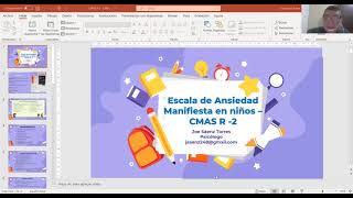 Escala de Ansiedad Manifiesta en niños – CMAS R -2