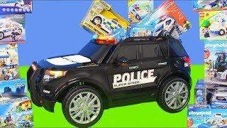 Camiones coche de policía juguetes Cargadora infantiles - Police Cars Toys