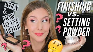 How to use SETTING POWDER vs FINISHING POWDER even on Mature Skin!