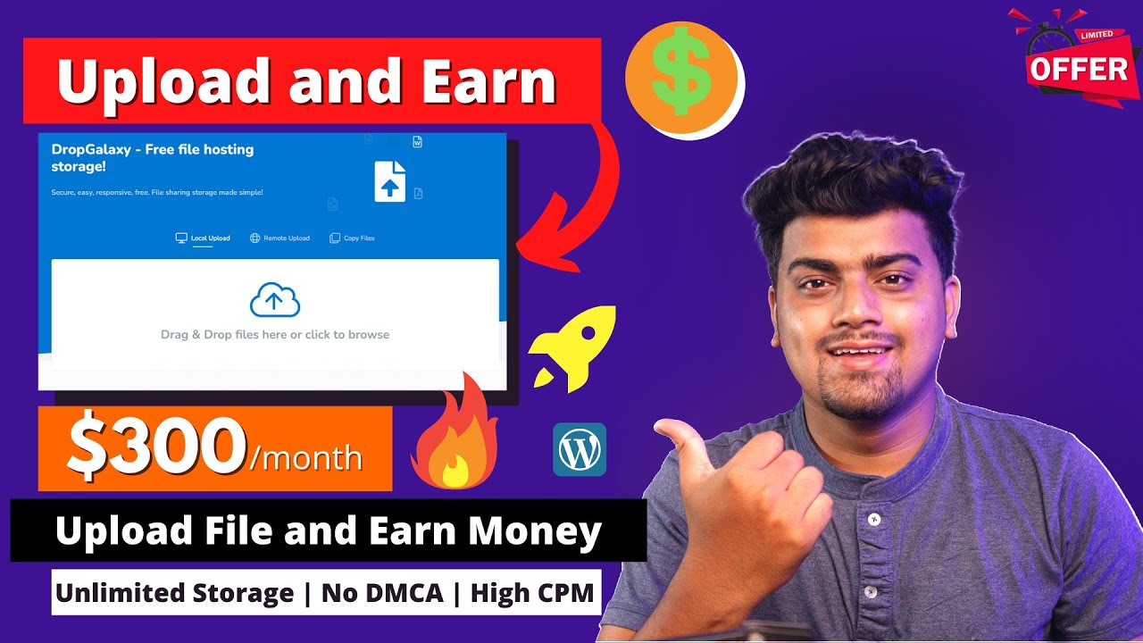 Upload File And Earn 300 Dailyрџ ґbest Ppd Website Free Unlimited Storage