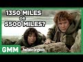 How Many Miles Did Frodo Walk in Lord of the Rings?