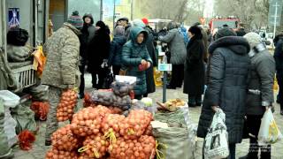 Предпраздничная ярмарка. Город Костанай март 2016