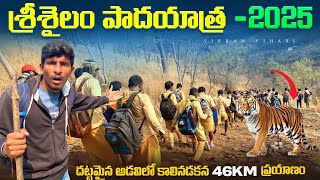 వెంకటాపురం to శ్రీశైలం పాదయాత, 46km దట్టమైన అడవిలో నడవాలి || 46km Srisailam Padayatra🙏🙏🙏