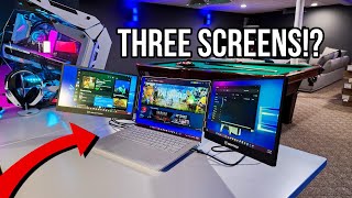 A TRIPLE SCREEN LAPTOP!? 🤔👀 Maxfree S2 Triple Monitor for Laptops - UNBOXING