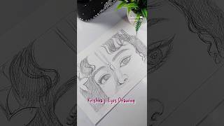 Krishna ji Eyes Drawing ♥️ #krishna #sketch #lipikaarts #art #shorts