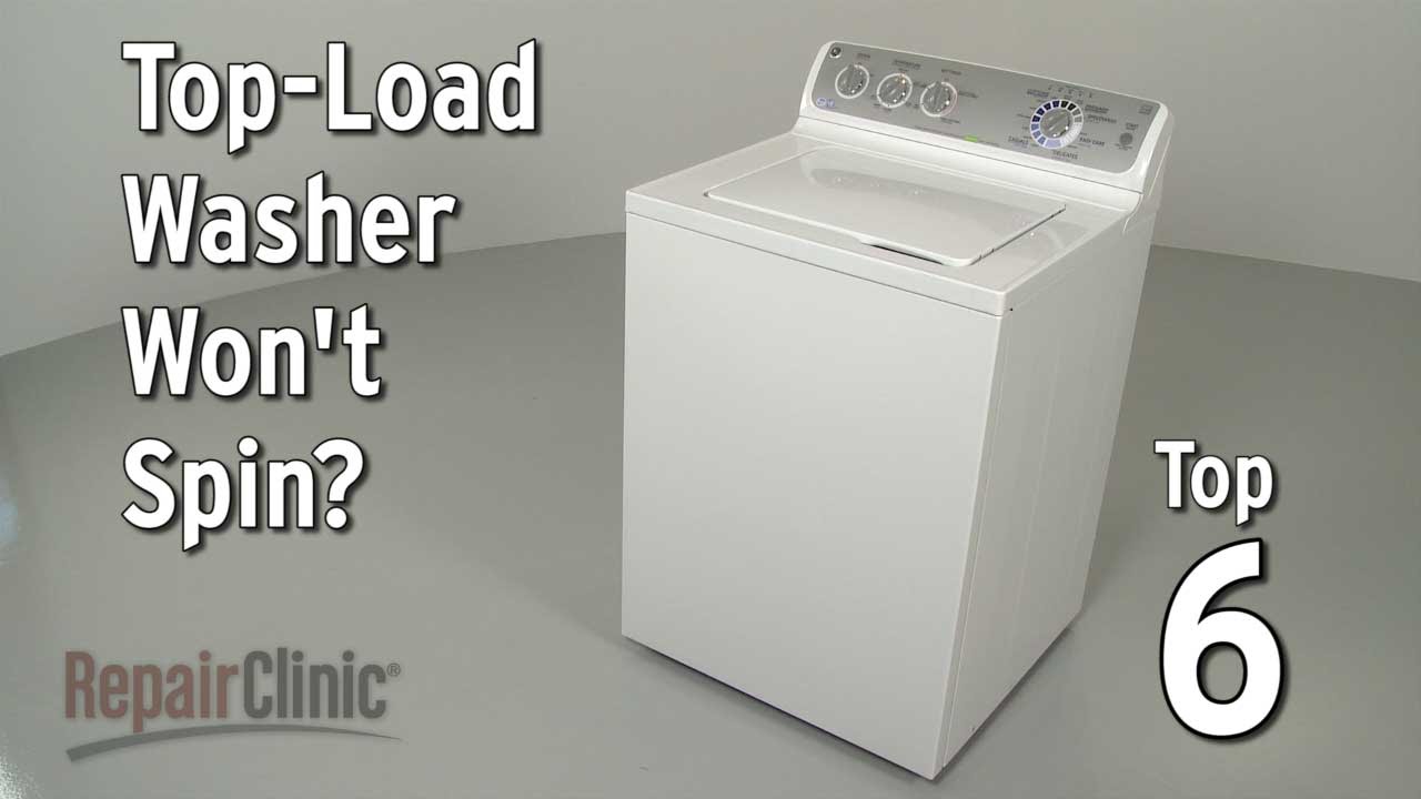 Top-Load Washer Won’t Spin — Washing Machine Troubleshooting - YouTube