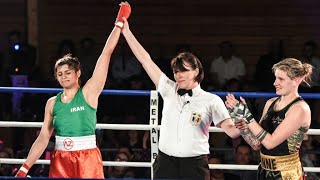 Première victoire historique d'une boxeuse iranienne