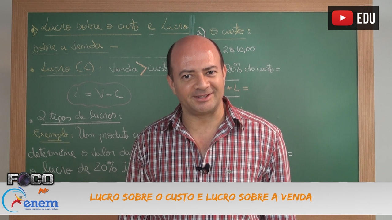 Videoaulas Poliedro | Enem | Lucro Sobre O Custo E Lucro Sobre A Venda ...