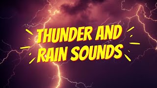 2 Hour of THUNDER and RAIN Sounds for Sleeping  | Sleep and Relaxation