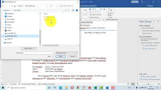 CARA CEPAT MEMBUAT SURAT MENGGUNAKN MAILINGS | WORD