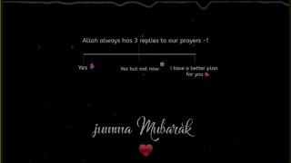 jumma Mubarak whatsapp status | Allahu Allah naat status | blackscreen status | instagram story |bgm