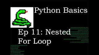 Python Basics Nested For loop