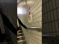 pinay amputee in osaka japan walking in the railway stair⬆️